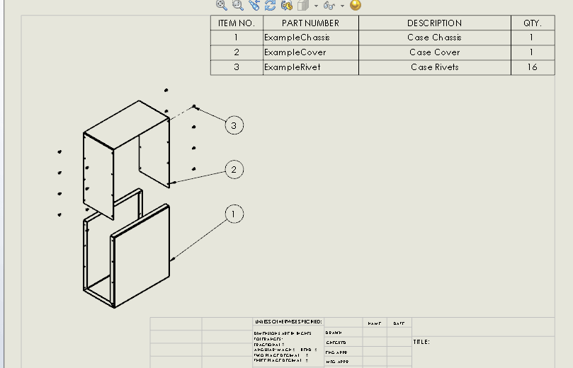 customer specification documents for sheet metal fabrication
