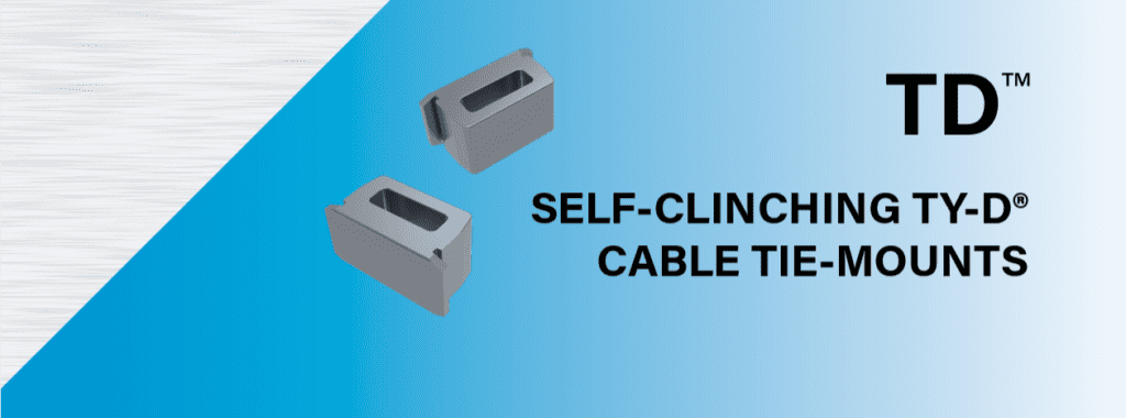 PEM TD and TDS self-clinching cable tie-mount hardware
