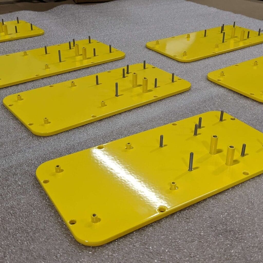 powder coated sheet metal parts - hardware hole sizes