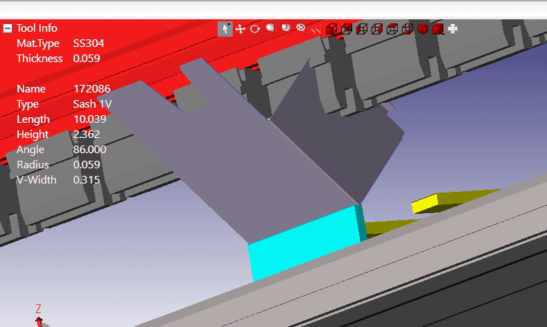 sheet metal fab terms - crashing